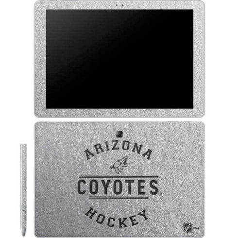 NHL Arizona Coyotes Black Text Galaxy Book 12in Skin